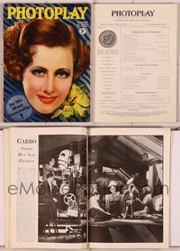 6m018 PHOTOPLAY magazine October 1934, cool artwork portrait of Irene Dunne by Earl Christy!
