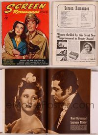 6m050 SCREEN ROMANCES magazine June 1940, art of Vivien Leigh & Robert Taylor in Waterloo Bridge!