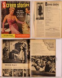 6m054 SCREEN STORIES magazine December 1957, Frank Sinatra & sexy Kim Novak from Pal Joey!