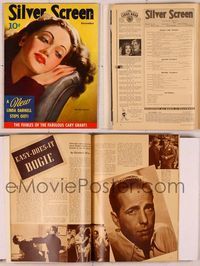 6m061 SILVER SCREEN magazine December 1941, great sexy art of Dorothy Lamour by Marland Stone!