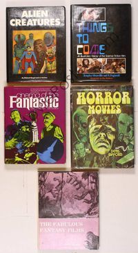 6m008 5 HARDCOVER HORROR/SCI-FI MOVIE BOOKS book lot Cinema of the Fantastic, Horror Movies & more!