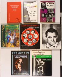 6m006 8 HARDCOVER MOVIE BOOKS book lot Universal Horrors, Wizard of Oz, Screen World & more!