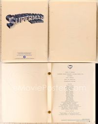 6m152 SUPERMAN presskit '78 incredible bound script-like presskit with lots of pages!