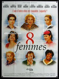 6p456 8 WOMEN French 1p '02 8 Femmes, Catherine Deneuve, Danielle Darrieux, Isabelle Huppert