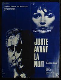 6p554 JUST BEFORE NIGHTFALL French 1p '73 Claude Chabrol's Juste avant la nuit, Micel Boquet