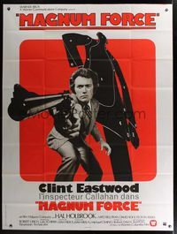 6p588 MAGNUM FORCE French 1p '73 Clint Eastwood is Dirty Harry pointing his huge gun!