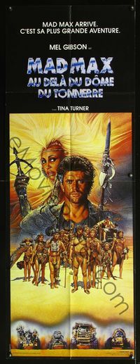 6p013 MAD MAX BEYOND THUNDERDOME French door panel '85 art of Mel Gibson & Tina Turner by Amsel!
