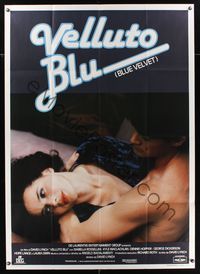 6p328 BLUE VELVET Italian 1p '86 directed by David Lynch, sexy Isabella Rossellini & Kyle McLachlan