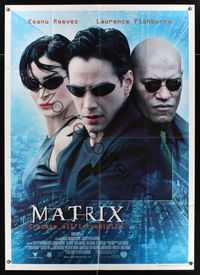 6p396 MATRIX Italian 1p '99 Keanu Reeves, Carrie-Anne Moss, Laurence Fishburne, Wachowski Bros!