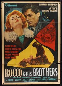 6p415 ROCCO & HIS BROTHERS Italian 1p '60 Luchino Visconti's Rocco e I Suoi Fratelli, Delon