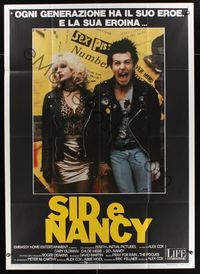 6p421 SID & NANCY Italian 1p '86 Gary Oldman & Chloe Webb, punk rock classic directed by Alex Cox!