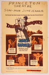 6p136 DARBY'S RANGERS WC '58 James Garner & Jack Warden in World War II, sexy Etchika Choureau!