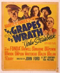 6p164 GRAPES OF WRATH WC '40 Henry Fonda, Jane Darwell, John Steinbeck, John Ford classic!