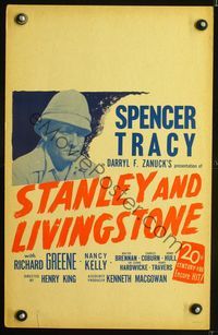 6p255 STANLEY & LIVINGSTONE WC R46 Spencer Tracy as the famed explorer of Africa!