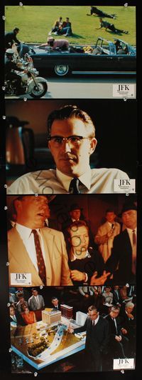 6r081 JFK 4 German LCs '91 directed by Oliver Stone, Kevin Costner as Jim Garrison!