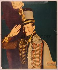 6r031 LOVE PARADE jumbo LC '29 great art of Maurice Chevalier in marching band uniform saluting!