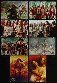 6r264 LAST OF THE MOHICANS 8 Middle East lobby cards '92 Native American Indian Daniel Day Lewis!