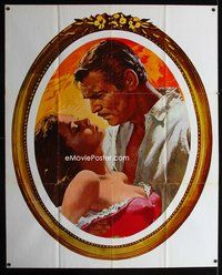 6r040 GONE WITH THE WIND special 50x62 R68best romantic art portrait of Clark Gable & Vivien Leigh!