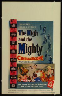 6r163 HIGH & THE MIGHTY WC '54 directed by William Wellman, John Wayne, Claire Trevor
