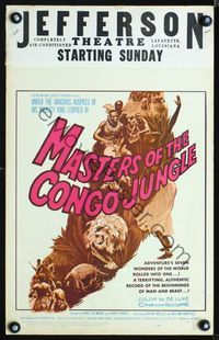 6r178 MASTERS OF THE CONGO JUNGLE WC '60 a terrifying record of the beginnings of man & beast!