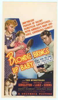 6r004 BLONDIE BRINGS UP BABY mini WC '39 Penny Singleton, Arthur Lake as Dagwood, Baby Dumpling
