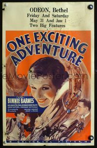 6r190 ONE EXCITING ADVENTURE WC '34 glamorous kleptomaniac Binnie Barnes is a jewel thief!