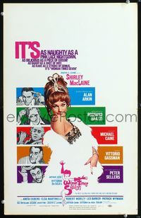 6r231 WOMAN TIMES SEVEN WC '67 sexy Shirley MacLaine is as naughty as a pink lace nightgown!