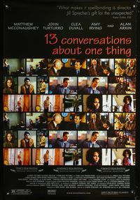 6s025 13 CONVERSATIONS ABOUT ONE THING 1sh '02 Matthew McConaughey, John Turturro, Alan Arkin!
