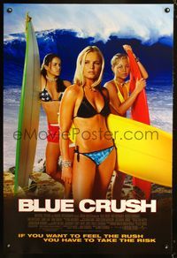 6s096 BLUE CRUSH 1sh '02 John Stockwell, sexy Kate Bosworth in bikini, surfing girls!