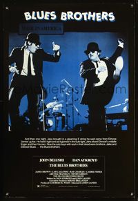 6s099 BLUES BROTHERS 1sh 1990s John Belushi & Dan Aykroyd are on a mission from God!