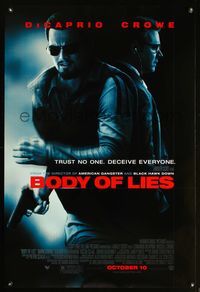 6s100 BODY OF LIES DS advance 1sh '08 Ridley Scott, Leonardo DiCaprio, Russell Crowe!
