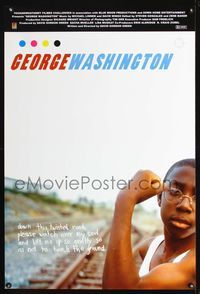 6s219 GEORGE WASHINGTON arthouse 1sh '00 interracial teens dealing with life in North Carolina!