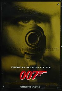 6s234 GOLDENEYE DS advance 1sh '95 Pierce Brosnan as secret agent James Bond 007!