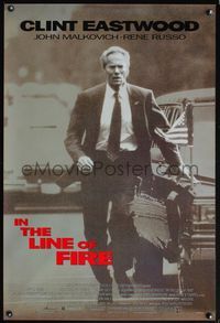 6s272 IN THE LINE OF FIRE DS 1sh '93 Clint Eastwood as Secret Service bodyguard!