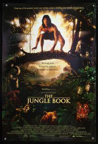 6s302 JUNGLE BOOK DS 1sh '94 Disney, Jason Scott Lee as Rudyard Kipling's classic character!