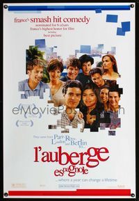 6s323 L'AUBERGE ESPAGNOLE 1sh '02 The Spanish Apartment, pretty Audrey Tautou!