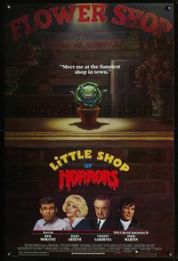6s344 LITTLE SHOP OF HORRORS 1sh '86 he's a mean green muther from outer space & he's bad!