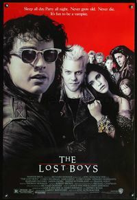 6s355 LOST BOYS 1sh '87 teen vampire Kiefer Sutherland, directed by Joel Schumacher!