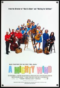 6s375 MIGHTY WIND int'l 1sh '03 Christopher Guest, Eugene Levy, Harry Shearer, folk music comedy!