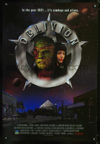 6s020 OBLIVION signed 1sh '94 by director Sam Irvin, sci-fi western!