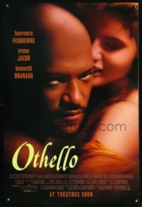 6s423 OTHELLO advance 1sh '95 Oliver Parker directed Shakespearean tragedy, Laurence Fishburne!