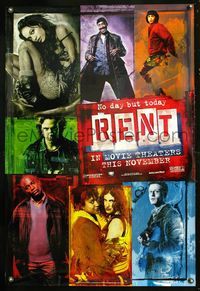 6s464 RENT DS teaser 1sh '05 Anthony Rapp, Adam Pascal, Rosario Dawson, from Broadway musical!
