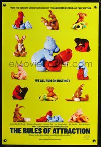 6s476 RULES OF ATTRACTION int'l 1sh '02 wacky images of stuffed animals in compromising positions!
