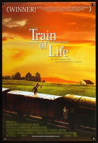 6s571 TRAIN OF LIFE 1sh '98 Radu Mihaileanu directed, Lionel Abelanski, the search for a miracle!