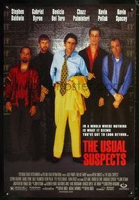 6s583 USUAL SUSPECTS 1sh '95 rare Kevin Spacey w/watch on, Bryan Singer directed thriller!