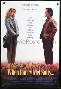 6s604 WHEN HARRY MET SALLY 1sh '89 Billy Crystal, Meg Ryan, Rob Reiner directed!