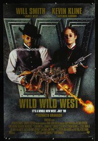 6s610 WILD WILD WEST DS advance int'l 1sh '99 Will Smith, Kevin Kline!