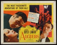 6t019 ALGIERS 1/2sh R53 Charles Boyer loves sexiest Hedy Lamarr, but he can't leave the Casbah!