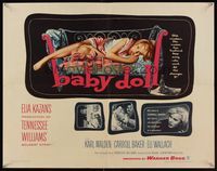 6t034 BABY DOLL 1/2sh '57 Elia Kazan, classic image of sexy troubled teen Carroll Baker!