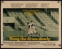 6t044 BANG THE DRUM SLOWLY 1/2sh '73 Robert De Niro, image of New York Yankees baseball stadium!